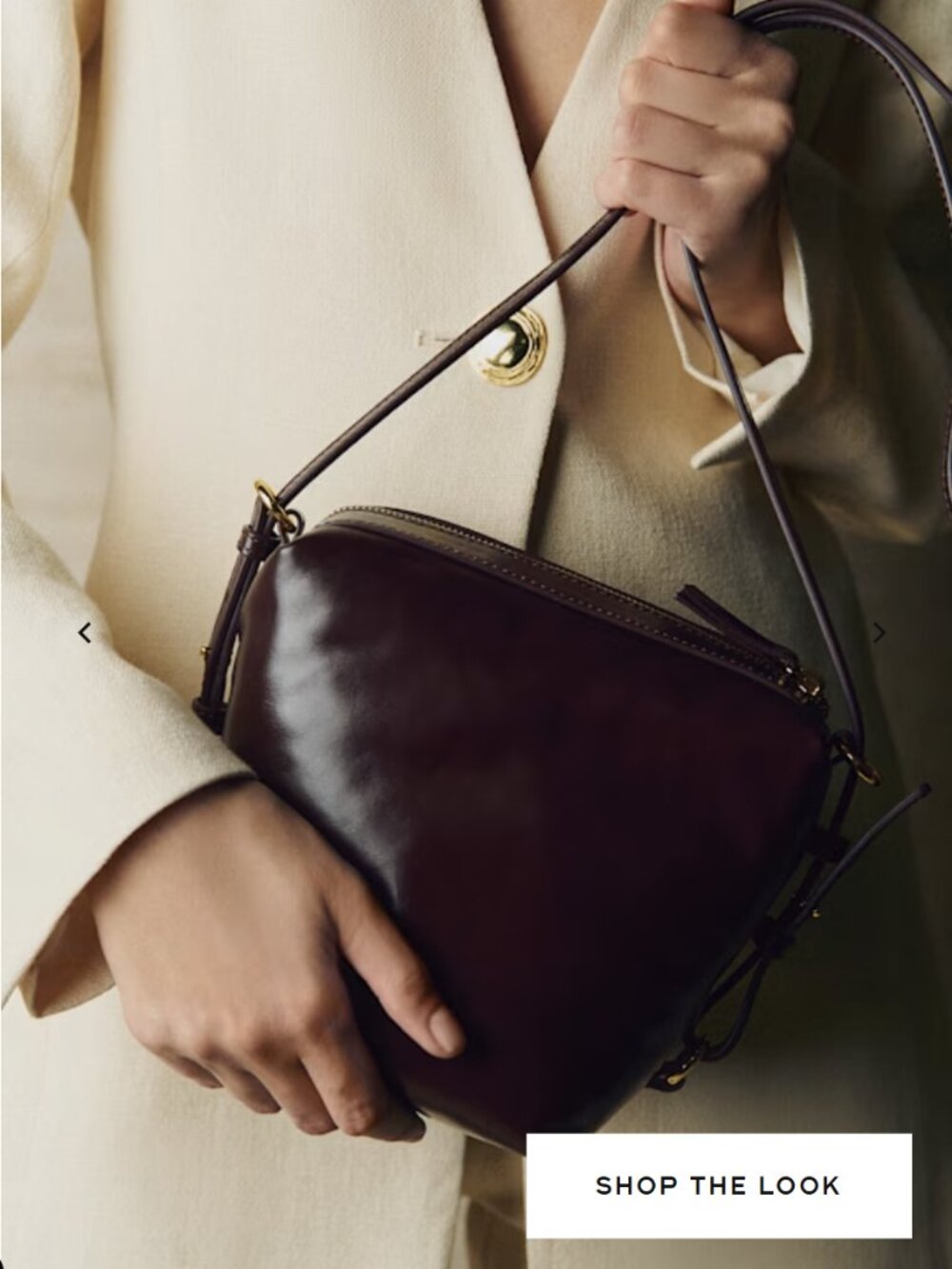 Sezane Lou Bag Vintage Burgundy - Size TU - Picture 2 of 4